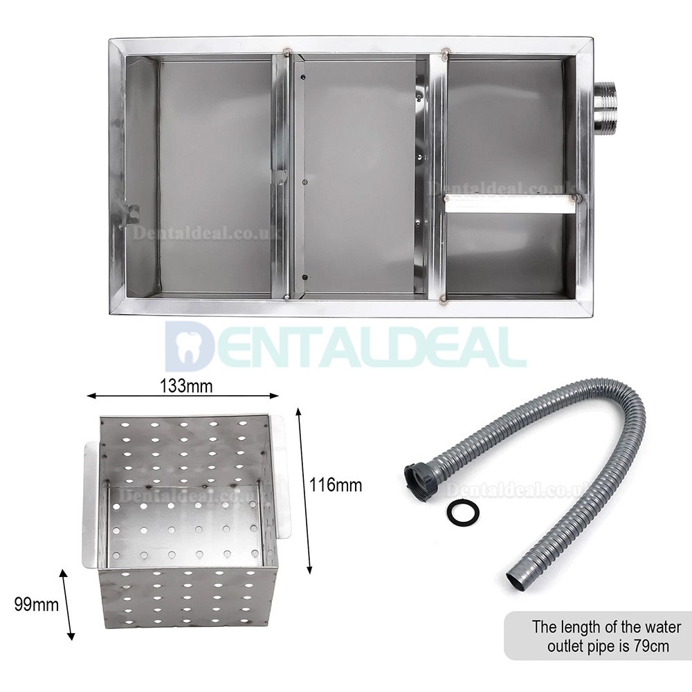 Dental Gypsum Sink Trap Stainless Steel Gypsum Filter Sedimentation Tank
